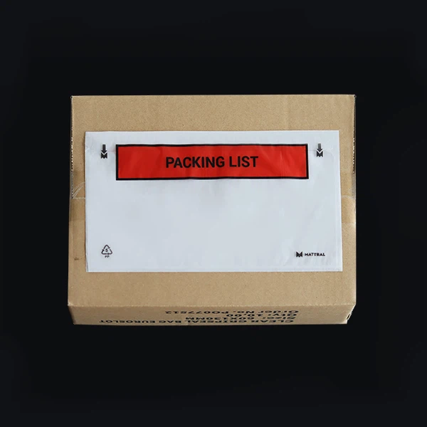 Adhesive bag information bag document bag