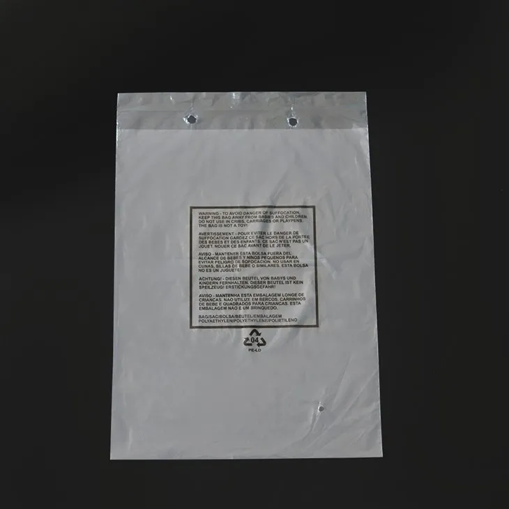 Automatic packaging transparent plastic bag