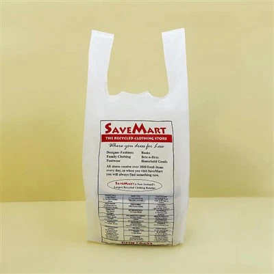 T Shirts Basktijiet tal-grocer tal-plastik